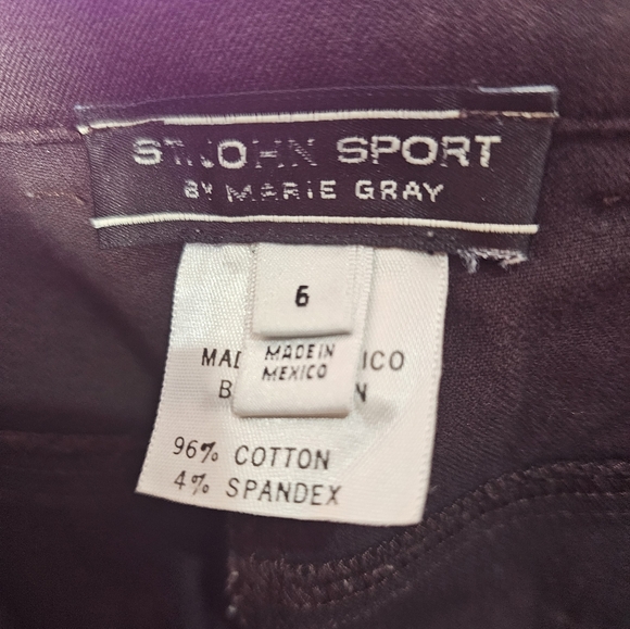 Vintage St. John Sport Bootcut Brown and Gold Jeans - Size 6 WKC Dog Show - Picture 5 of 8